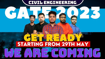 GATE 2023 Civil Engineering FREE live classes starting from 29th may🔥 Get Ready💪🏻
