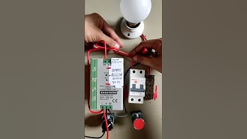 Interlocking connection of Led light💡 and 14pin 🔌plug in relay and local/remote operation #shorts