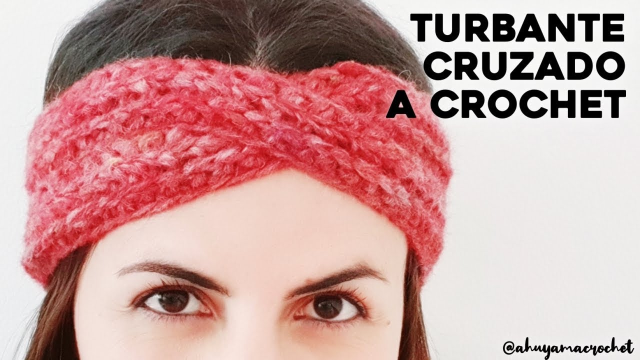 Como tejer TURBANTE / BANDA / DIADEMA a crochet | Ahuyama Crochet | Tutorial paso a paso