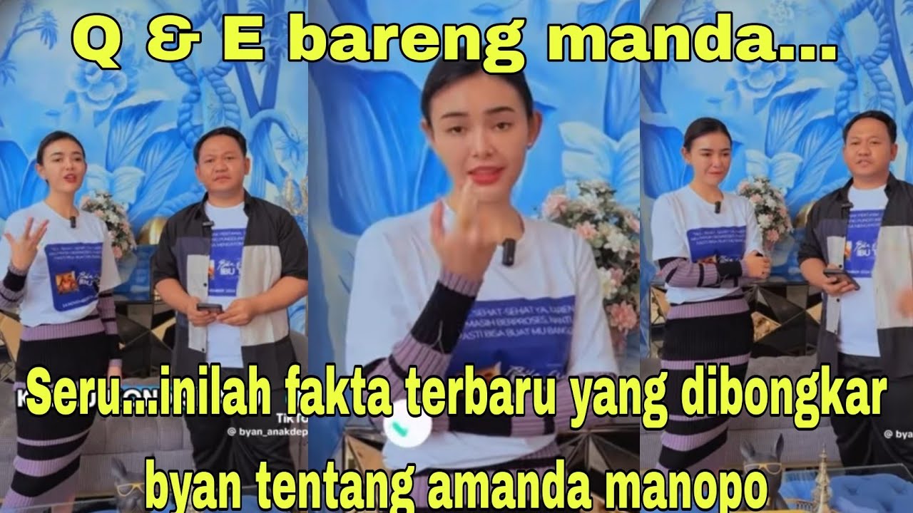Seru...inilah fakta terbaru yang dibongkar byan tentang amanda manopo