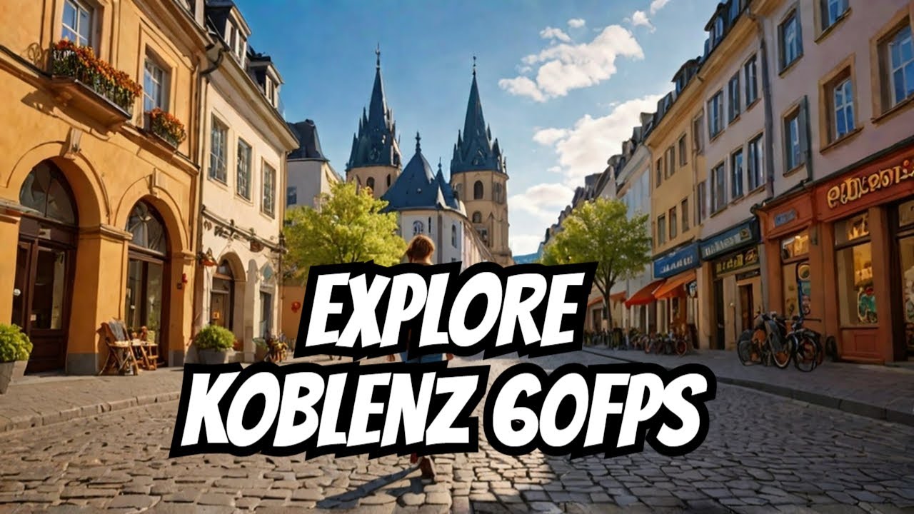 Explore Koblenz, Germany in 4K 60fps | HBF Station & City Landmarks Virtual Tour