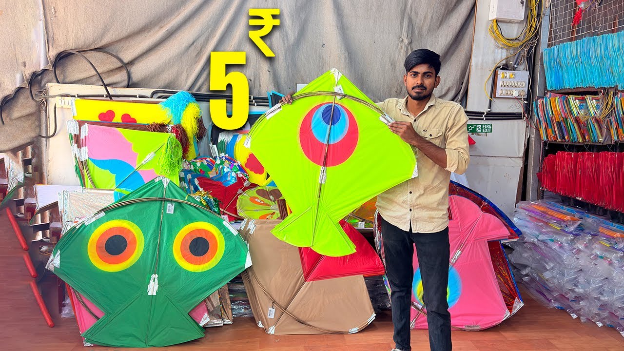 Cheapest Kite & Manjha Market in Ahmedabad | Kite Festival 2026 | Full Market Tour