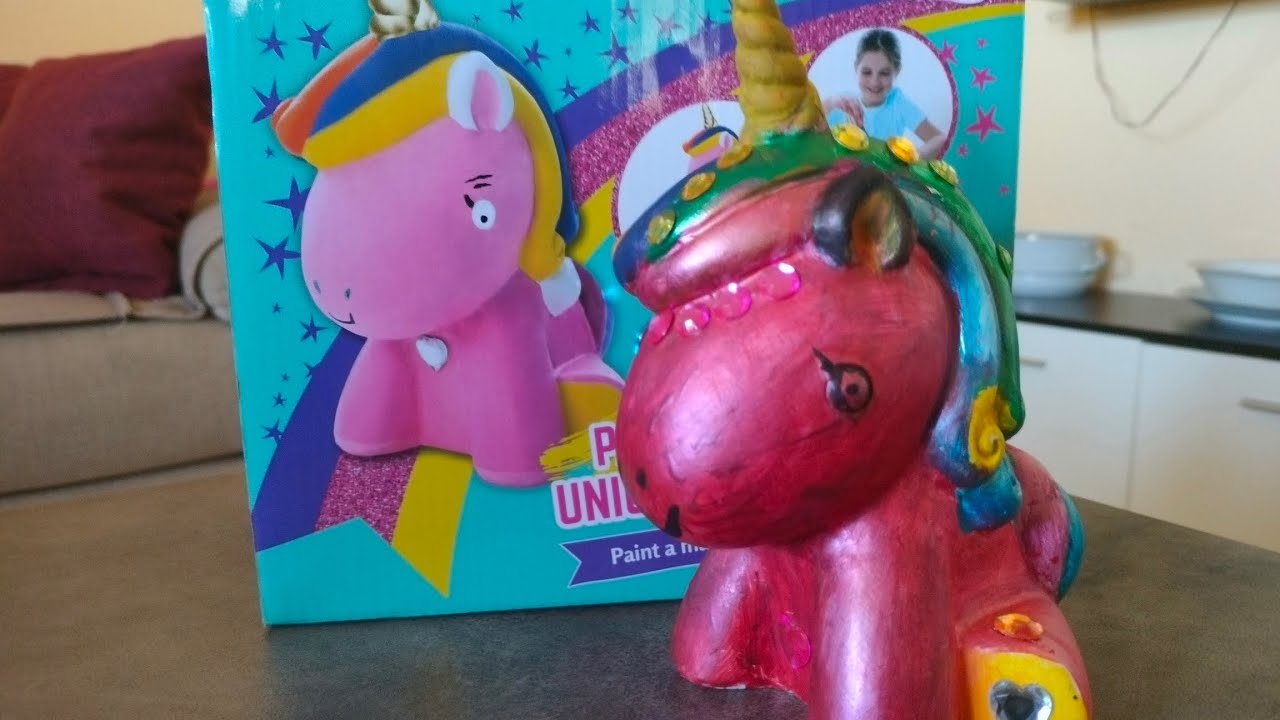 🦄🌈 Unicorno salvadanaio da colorare 🌈🦄Paint me pretty unicorn money box