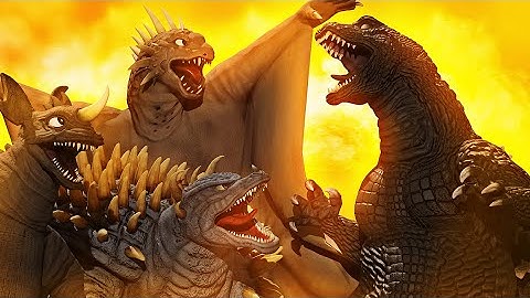 Godzilla X Varan, Baragon, & Anguirus | 3D Animation