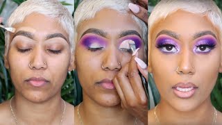 HOW TO: PURPLE CUT CREASE + FULL FACE