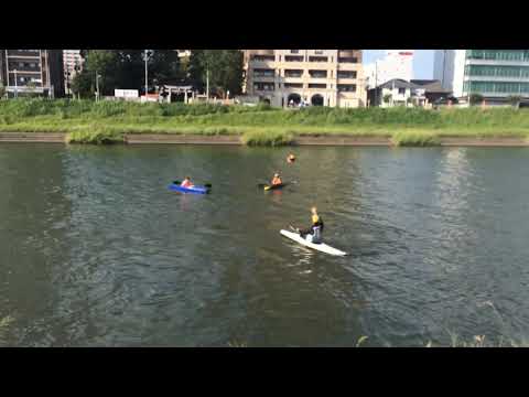 【カヤック】乙川でカヌーポロ　愛知県岡崎市