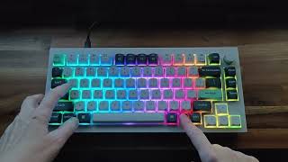 Keychron Q1 HE mechanical keyboard ASMR sound and RGB demo