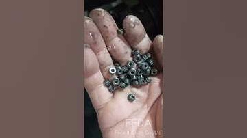 FEDA thread rolling machine with vibration bowl for making external thread on set screws #machine