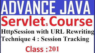 201 HttpSession with URL Rewriting | Technique 4 Session Tracking | Session Handling | Management