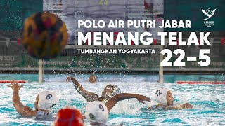 Polo Air Putri Jabar Menang Telak, Tumbangkan Yogyakarta 22-5