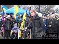 USAID Admin Samantha Power speaks out for Ukraine at Lincoln Memorial