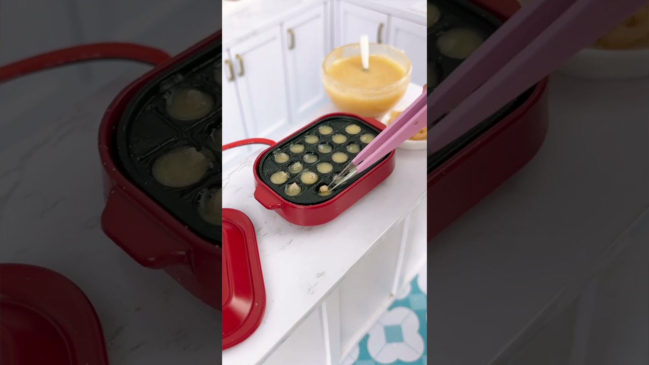 ミニたこ焼き🐙🔥| Mini Takoyaki | Real Mini World