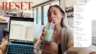 *HONEST* Monthly RESET!! overbudget month, financial review, proactive goal setting, &amp; gym plan)