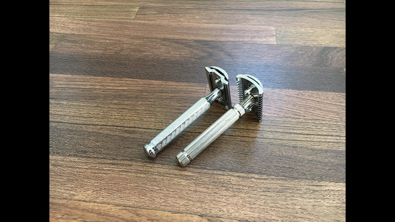 第一男仕 BarberOne 安全刮鬍刀Safety Razor分享 開放式刀頭（Open Comb）VS封閉式刀頭（Close Comb