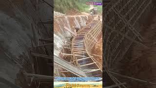 Extreme Hillside Construction: Pouring Concrete on a Dangerous Slope!