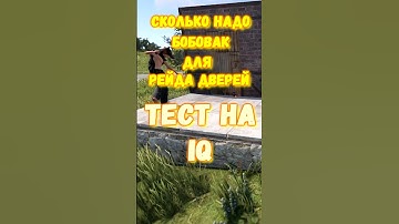 ТЕСТ НА IQ. Сколько надо БАБОВОК для ДВЕРЕЙ в игре RUST / РАСТ #rust #раст #shorts #IQ+- #funny #iq