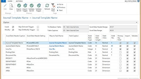 NAV Universal Excel Import Export - Introduction