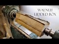 024 Woodturning - walnut lidded box
