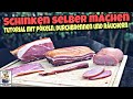 Schinken selber machen // Anleitung mit pökeln, durchbrennen und räuchern