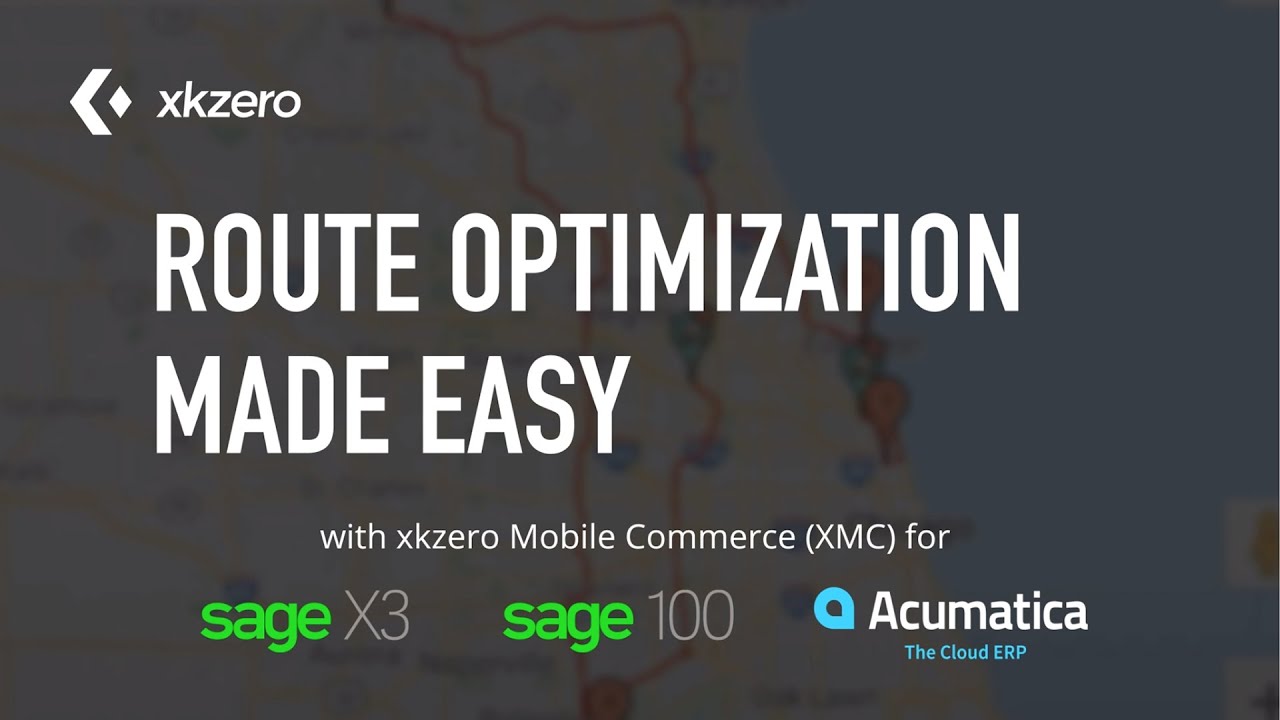 Route Optimization for Sage X3, Sage 100, & Acumatica