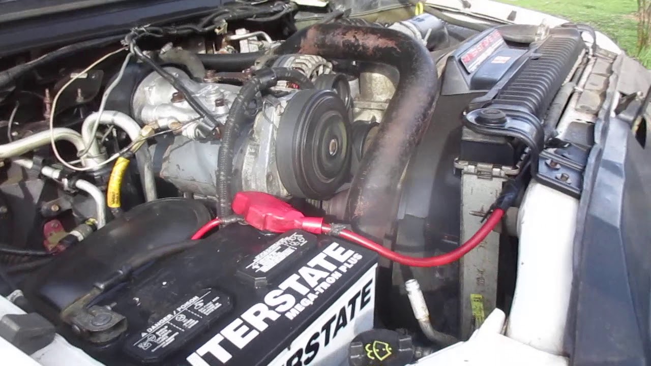 2006 Ford F550 vmac air compressor - YouTube