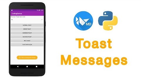 How To Create A Double Tap Exit With Toast Notification Using KivyMD | Toast Notification