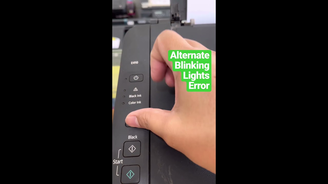 Canon Blinking Lights Error