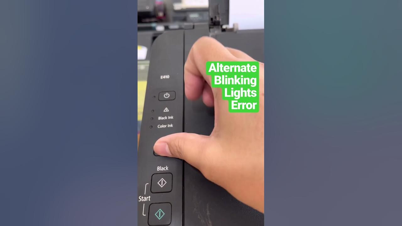Canon blinking lights error shorts YouTube