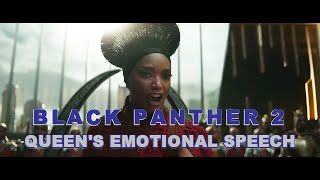 BLACK PANTHER: Wakanda Forever  - THE QUEEN'S EMOTIONAL SPEECH