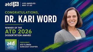 ATD 2026 Los Angeles Dissertation Conference Award Winner - Dr. Kari Knisely