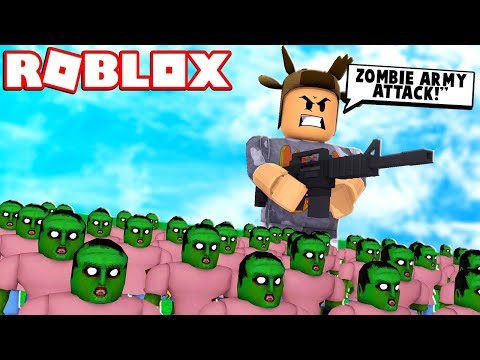 Worlds Biggest Roblox Zombie Army Roblox Zombie - roblox build to survive zombies moosecraft