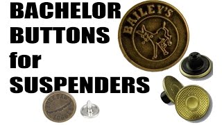 Learn how to attach suspender bachelor buttons  super easy