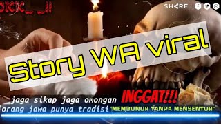 Story WA||tradisi orang jawa.