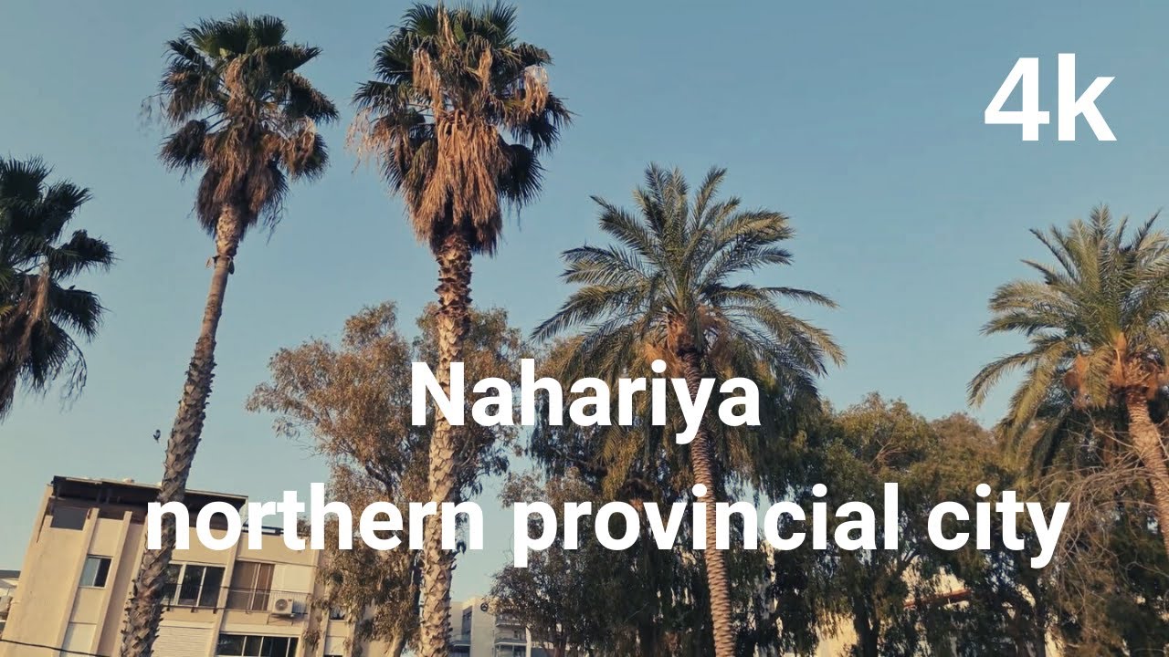 Nahariya northern provincial city |4k| Israel. Episode 1