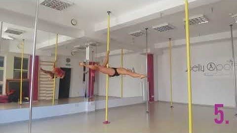 10 splits on spinning pole - level intermediate | Weronika Sahar