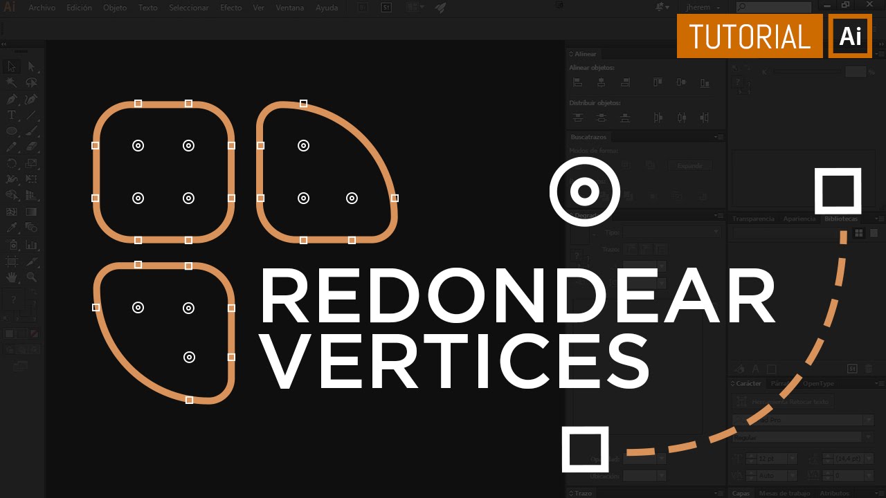 Redondear vértices Tutorial Adobe Illustrator [Básico] YouTube