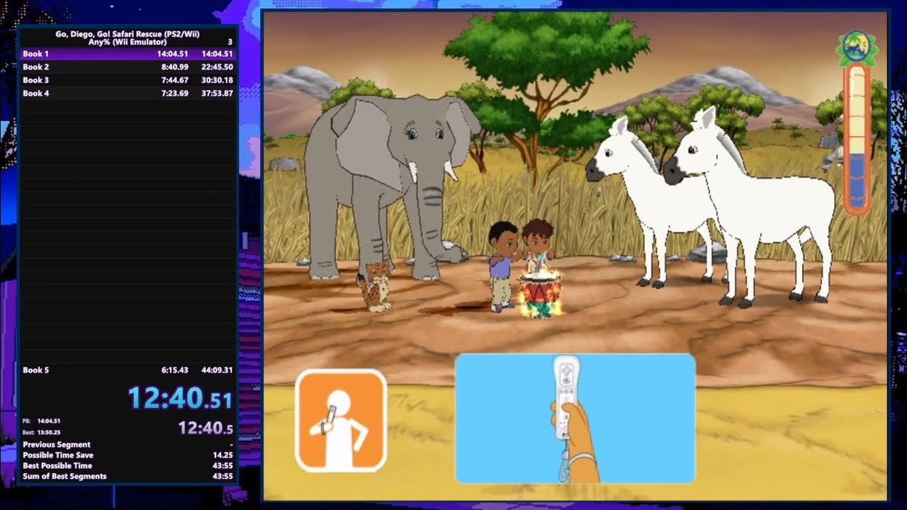 Go diego go safari rescue wii any speedrun in 43 28 youtube