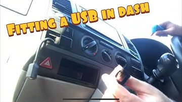 VW T5 fitting usb dash blank with surprise CarPlay update
