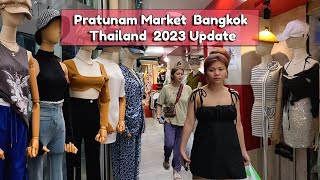 Walking tour-Pratunam Market update 2023 Best Wholesale Clothing Market in Bangkok #pratunammarket