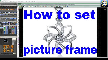 How to set picture frame । rhino-5 matrix-9  #rhino #matrix #cad #jewellery