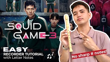 SQUID GAME 3 - Jump Rope Song (Knock, Knock) | Recorder Flute Tutorial EASY with Notes