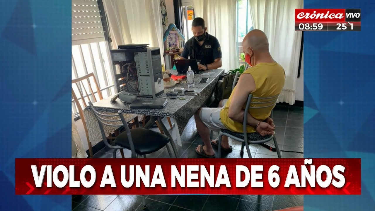 Violó a una nena de seis años y subió el material a internet