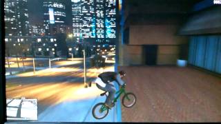 GTA5 BMX(自転車)でレールを滑る screenshot 1