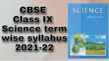 CBSE reduced syllabus 2021-22 Science