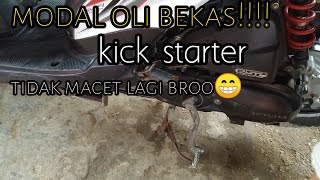 cara mengatasi kick starter macet dan keras di motor HONDA beat all ESP
