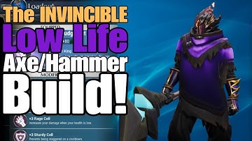 Dauntless - The INVINCIBLE Low Life Axe/Hammer Build! (Skarn