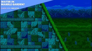 Water in Marble Garden Zone? | Classic Sonic Simulator V13.1