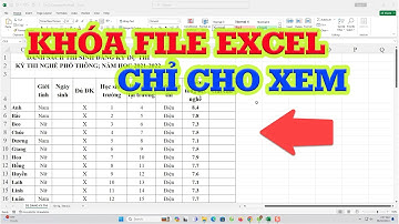 Thủ thuật khóa file excel chỉ cho xem không cho chỉnh sửa