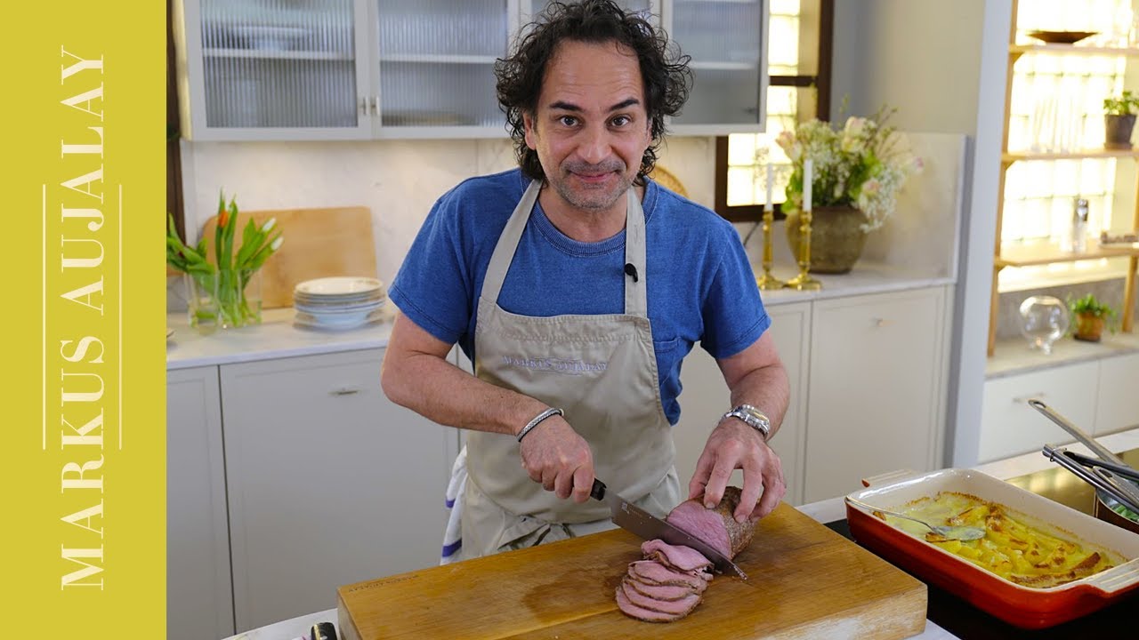 Kalvstek med pommes chateau a la creme | Markus Aujalay