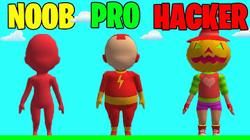 NOOB vs PRO vs HACKER - Fun Run 3D